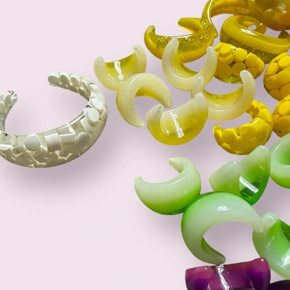 Large 80 Piece Plus Hardware Plastic Colorful Earring Making Kit